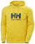 Gold Rush Coloured Helly Hansen Mens Logo Hoodie On A White Background #colour_gold-rush