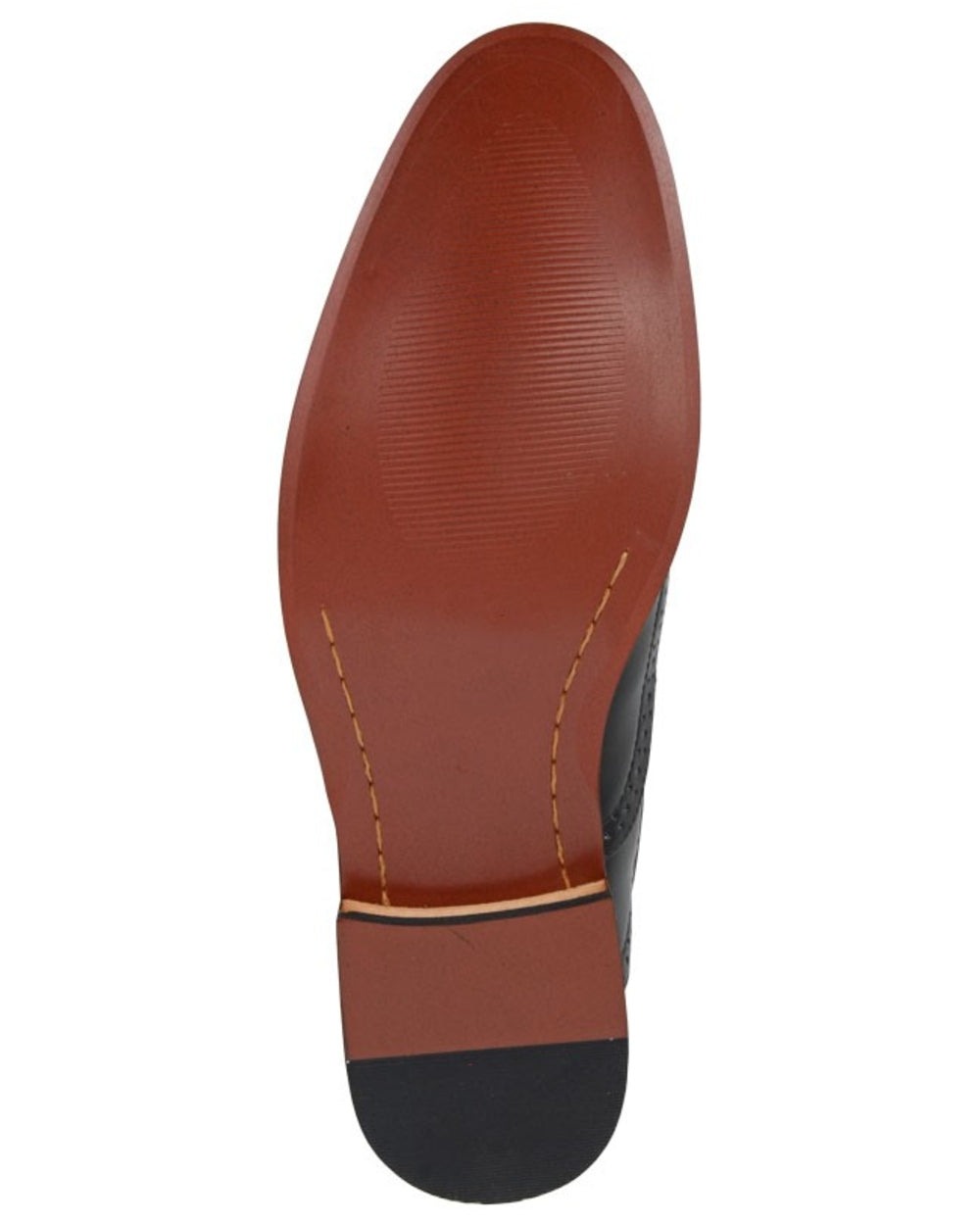 Black coloured Goor Mens 5 Eyelet Brogue Oxford Shoes on white background 