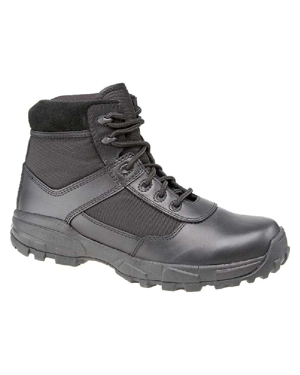 Black coloured Grafters Cover II Non-Metal Lightweight Combat Boots on white background 