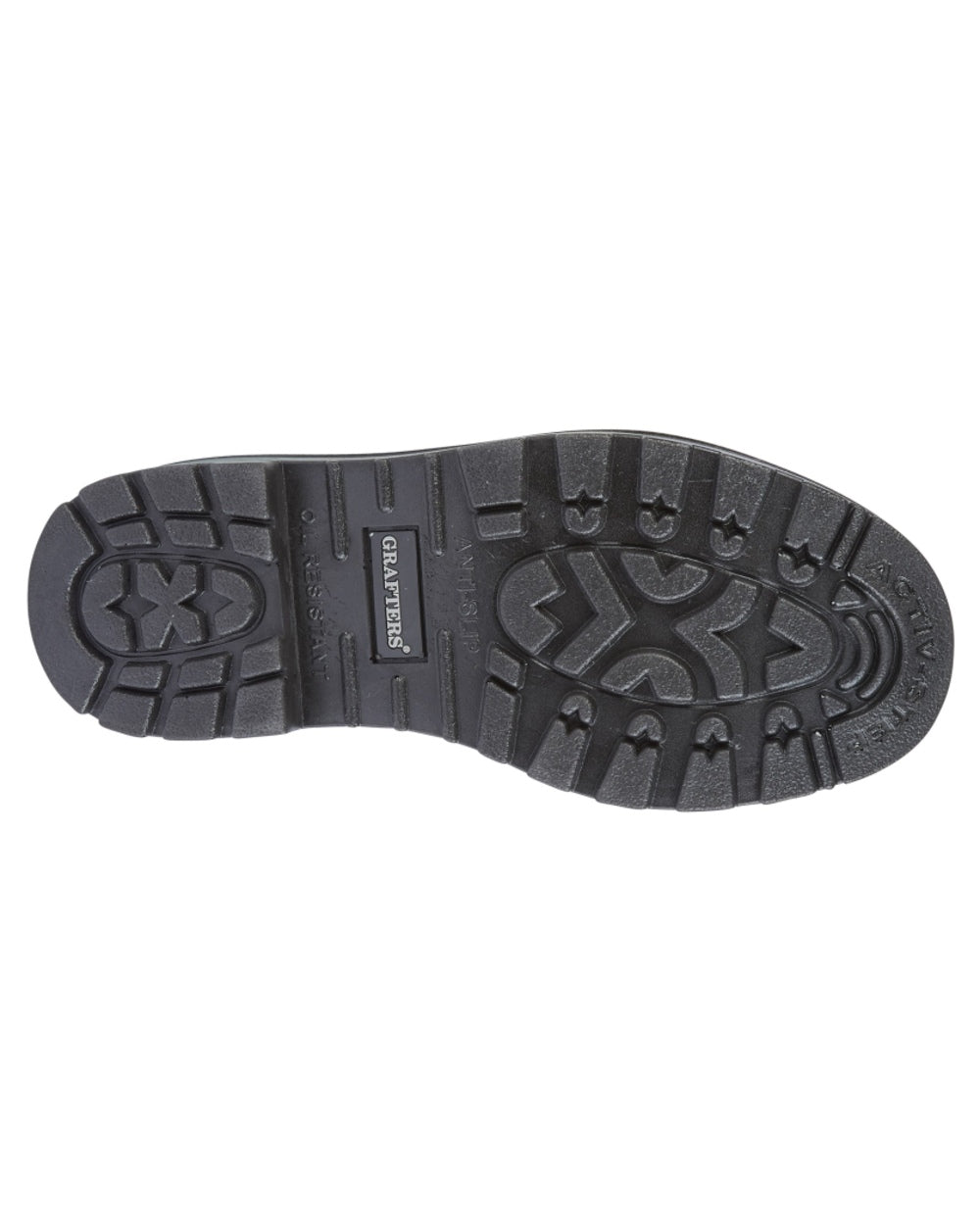 Black coloured Grafters Grinder Chelsea Safety Boot on white background 