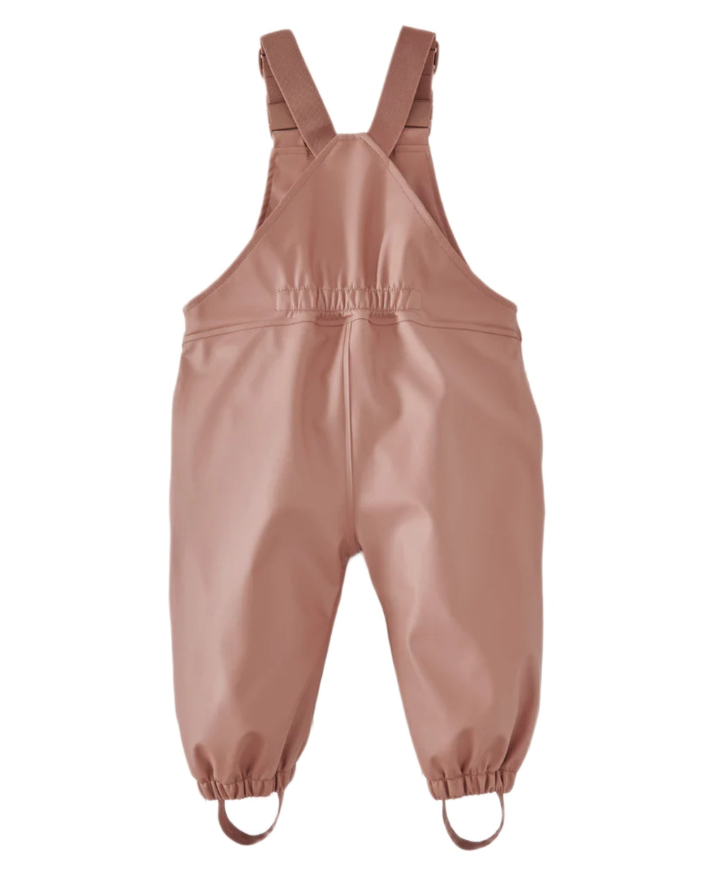 Rose coloured Grass &amp; Air Childrens Rainster Waterproof Dungaree on white background 