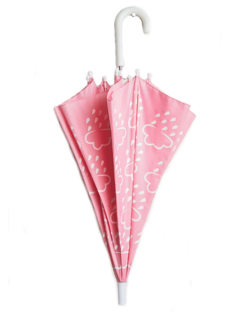 Baby Pink coloured Grass &amp; Air Little Kids Colour-Revealing Umbrella on white background 
