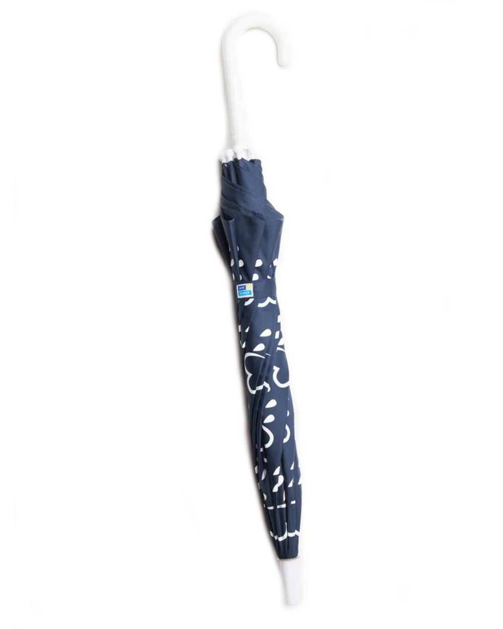 Navy coloured Grass &amp; Air Little Kids Colour-Revealing Umbrella on white background 