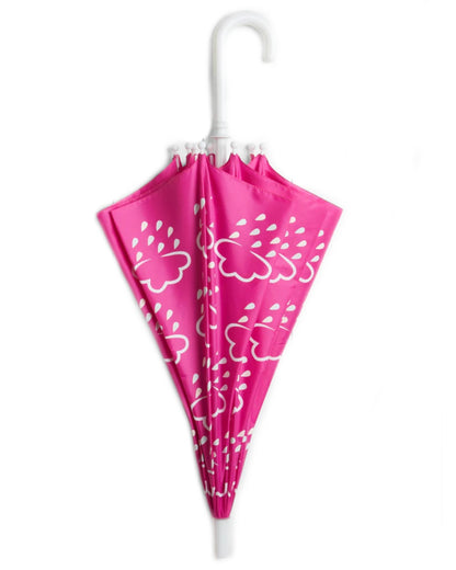 Orchid Pink coloured Grass &amp; Air Little Kids Colour-Revealing Umbrella on white background 