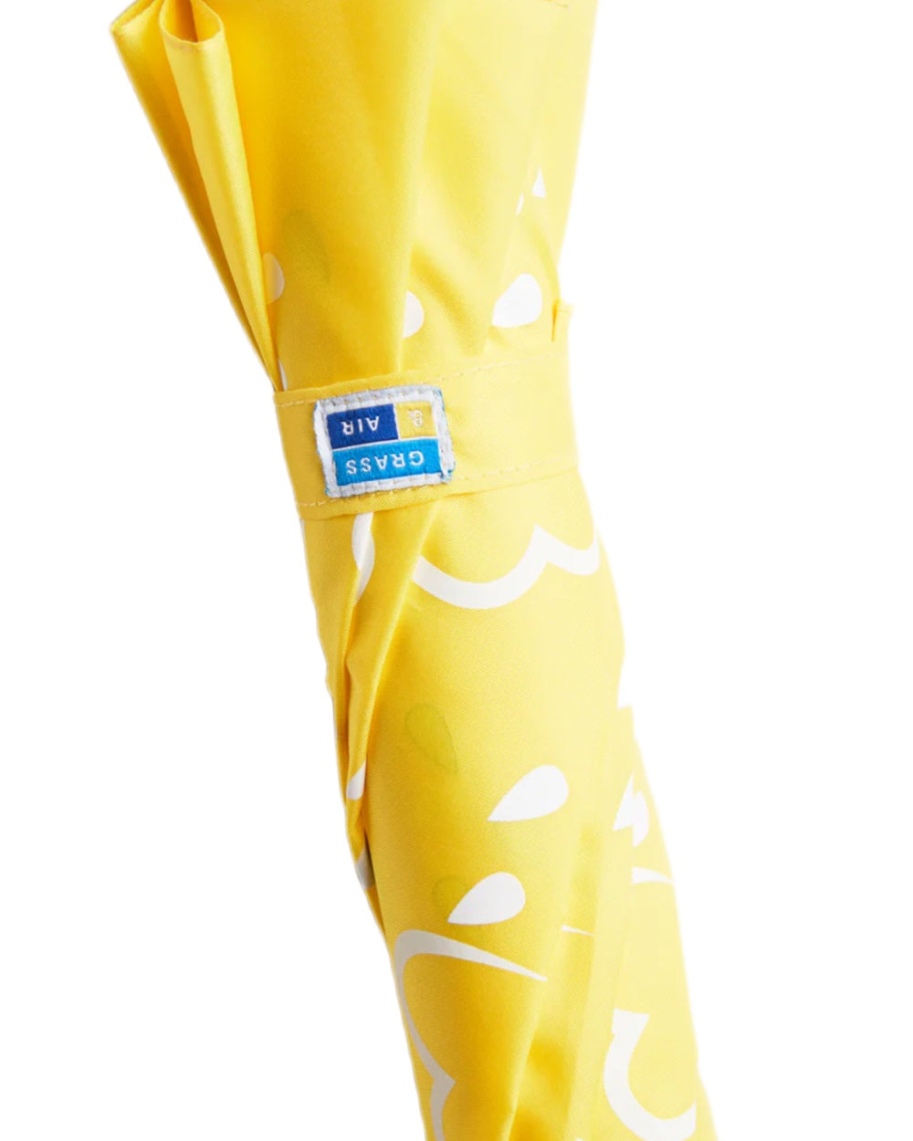 Yellow coloured Grass &amp; Air Little Kids Colour-Revealing Umbrella on white background 