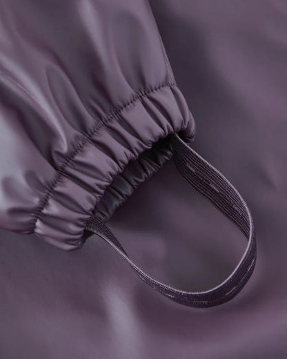 Amethyst Purple coloured Grass &amp; Air Childrens Puddle Suit on white background 