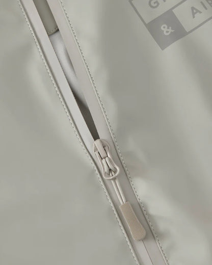 Geothermal Grey coloured Grass &amp; Air Childrens Puddle Suit on white background 