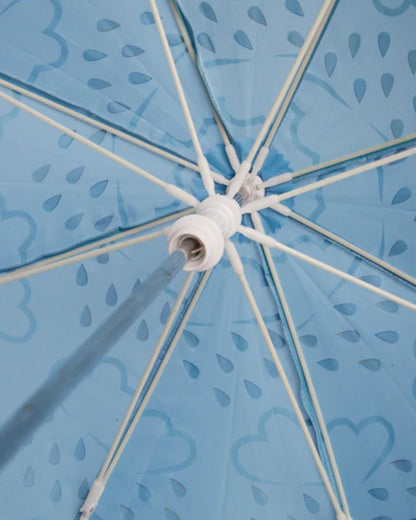 Baby Blue coloured Grass &amp; Air Little Kids Colour-Revealing Umbrella on white background 