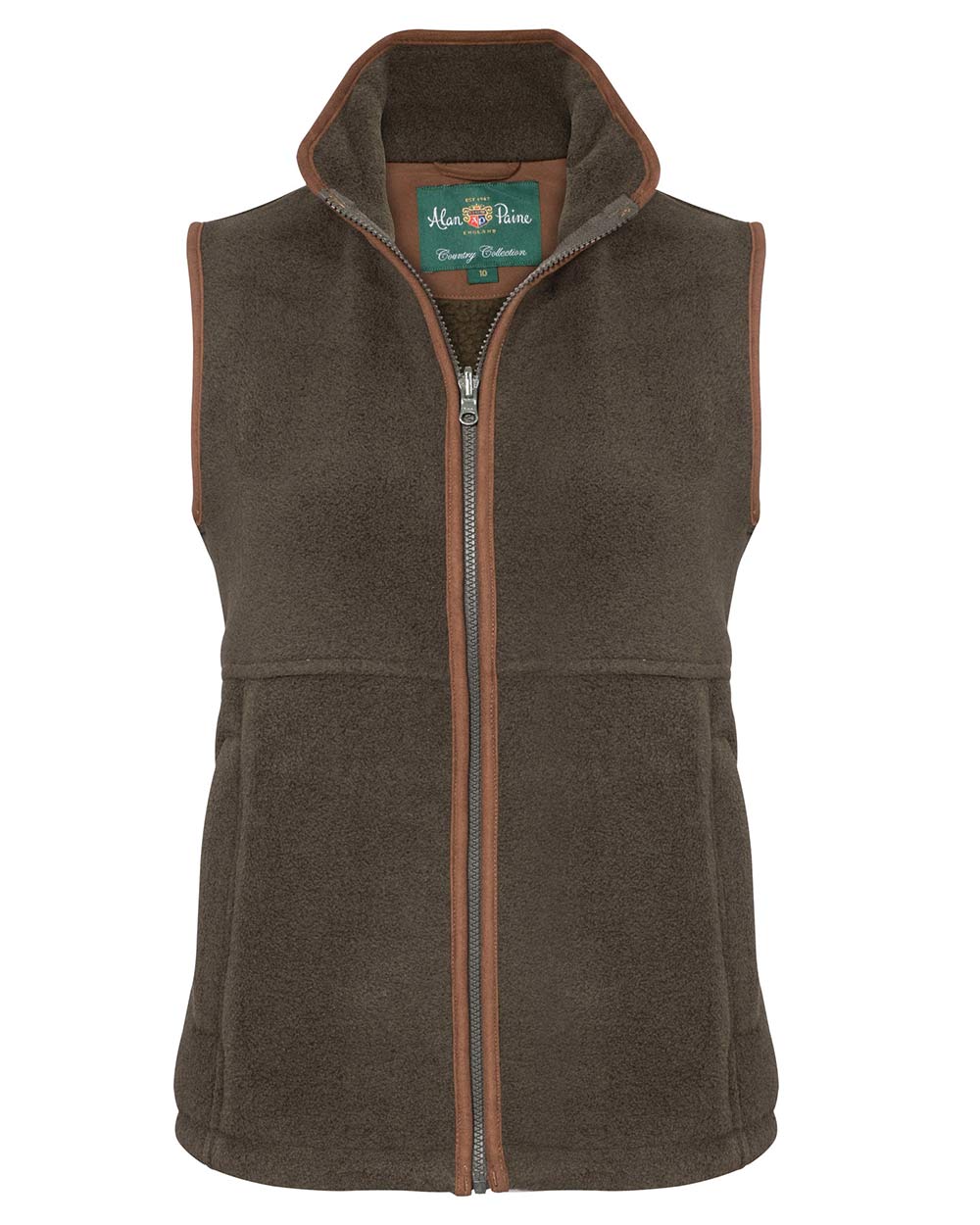 Alan Paine Aylsham Ladies Fleece Gilet in Green 