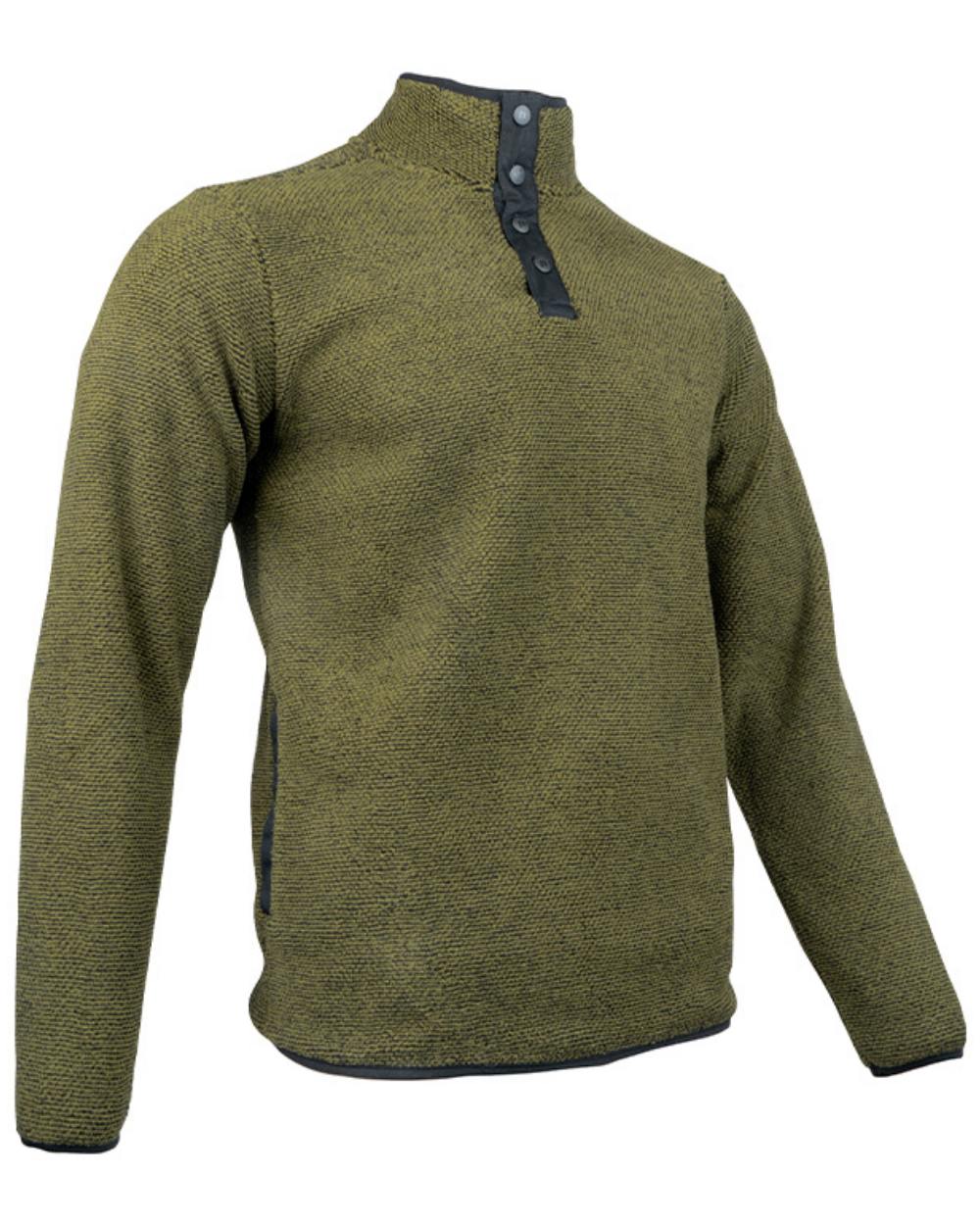 Green Coloured Jack Pyke Ashdown Fleece Top On A White Background