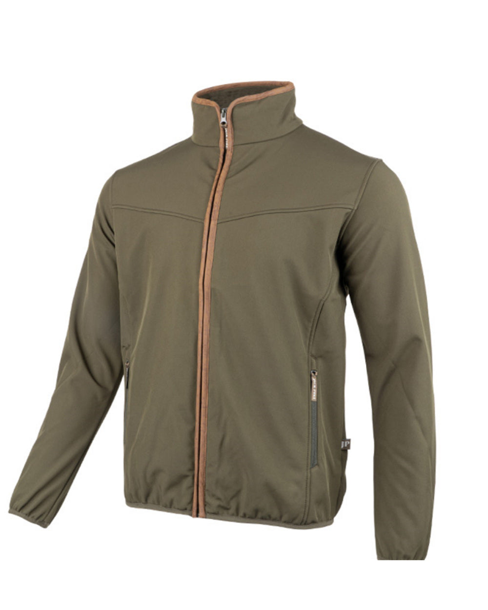 Green Coloured Jack Pyke County Softshell Jacket On A White Background