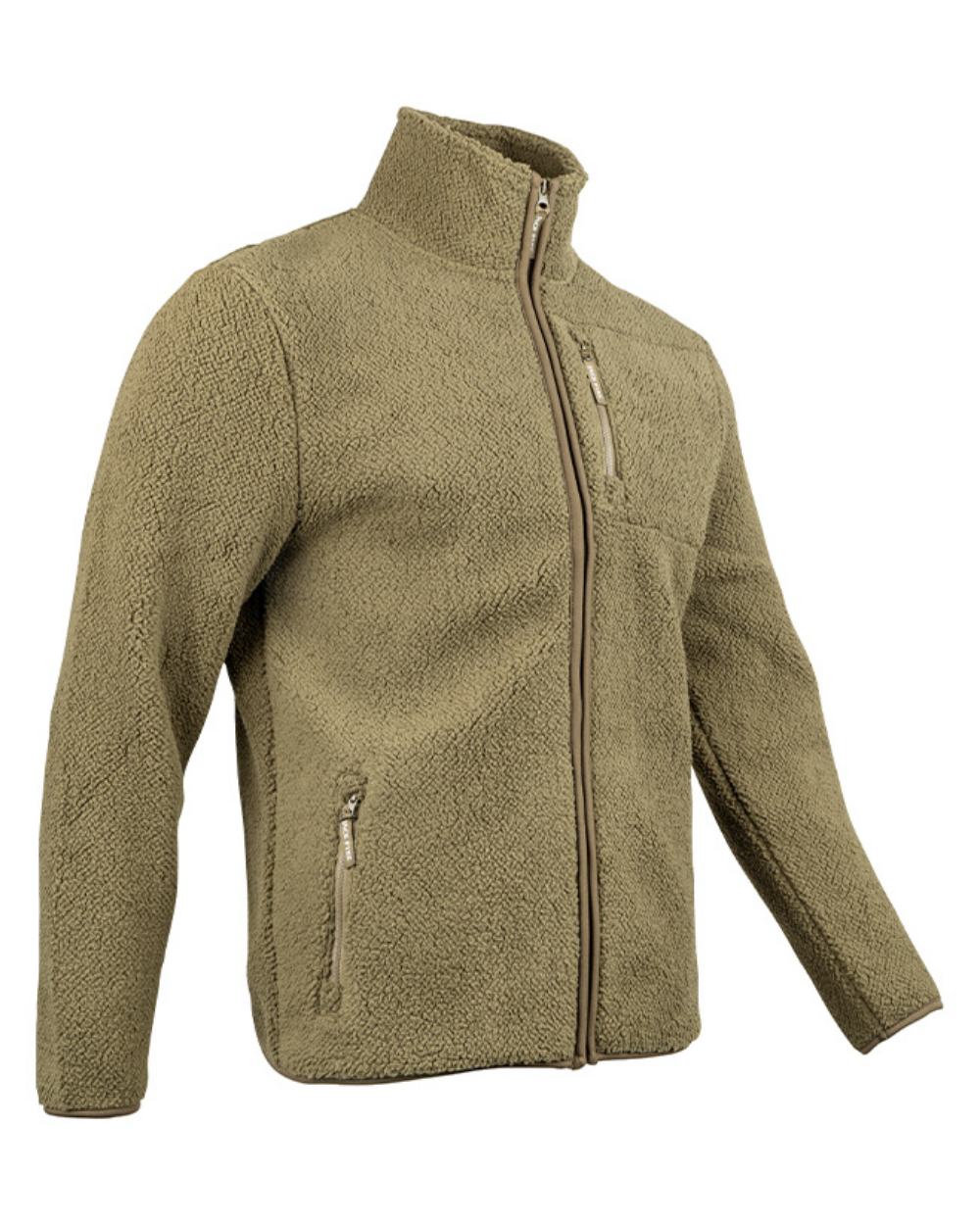 Green Coloured Jack Pyke Shires Fleece Jacket On A White Background