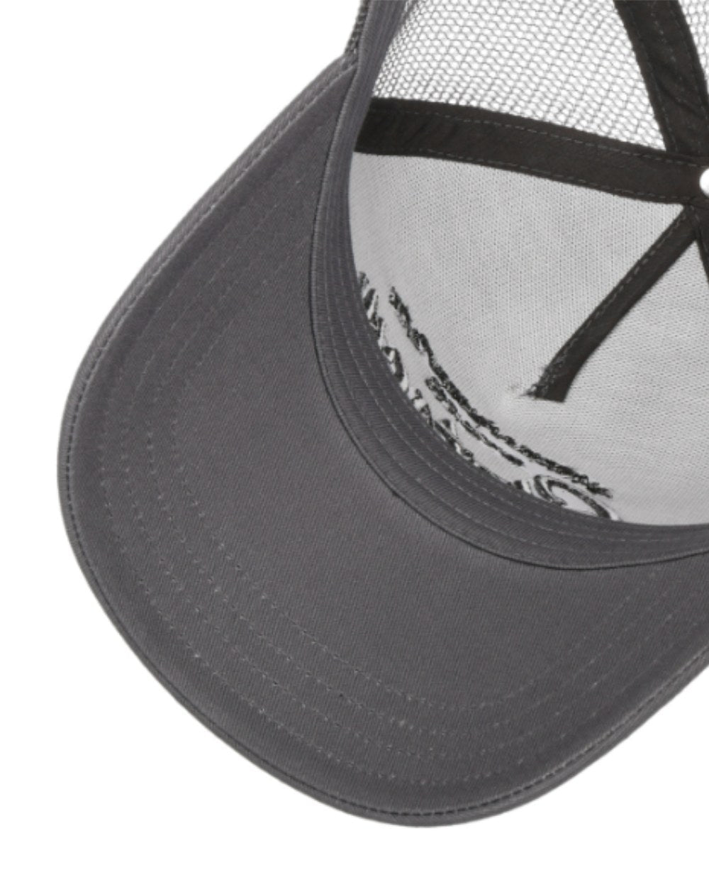 Grey coloured Stetson American Heritage Classic Trucker Cap on White background 