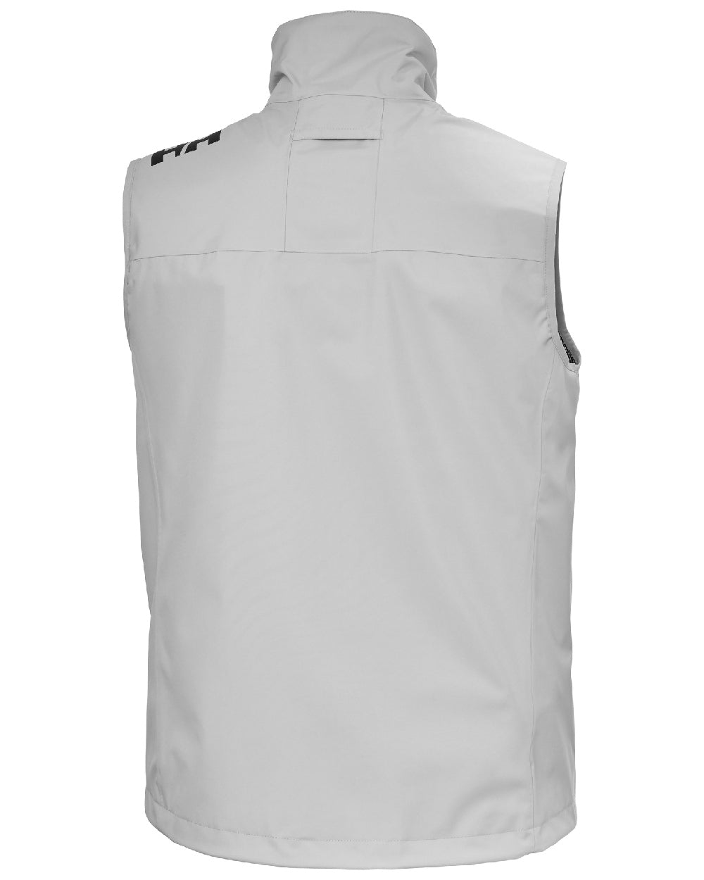 Grey Fog coloured Helly Hansen Mens Crew Sailing Vest 2.0 on white background 