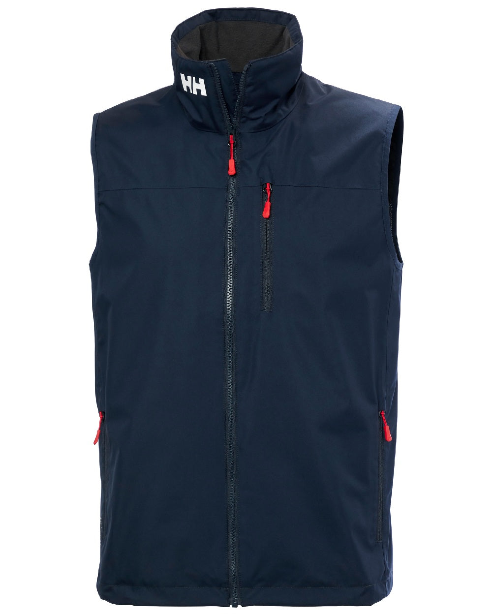 Navy coloured Helly Hansen Mens Crew Sailing Vest 2.0 on white background 