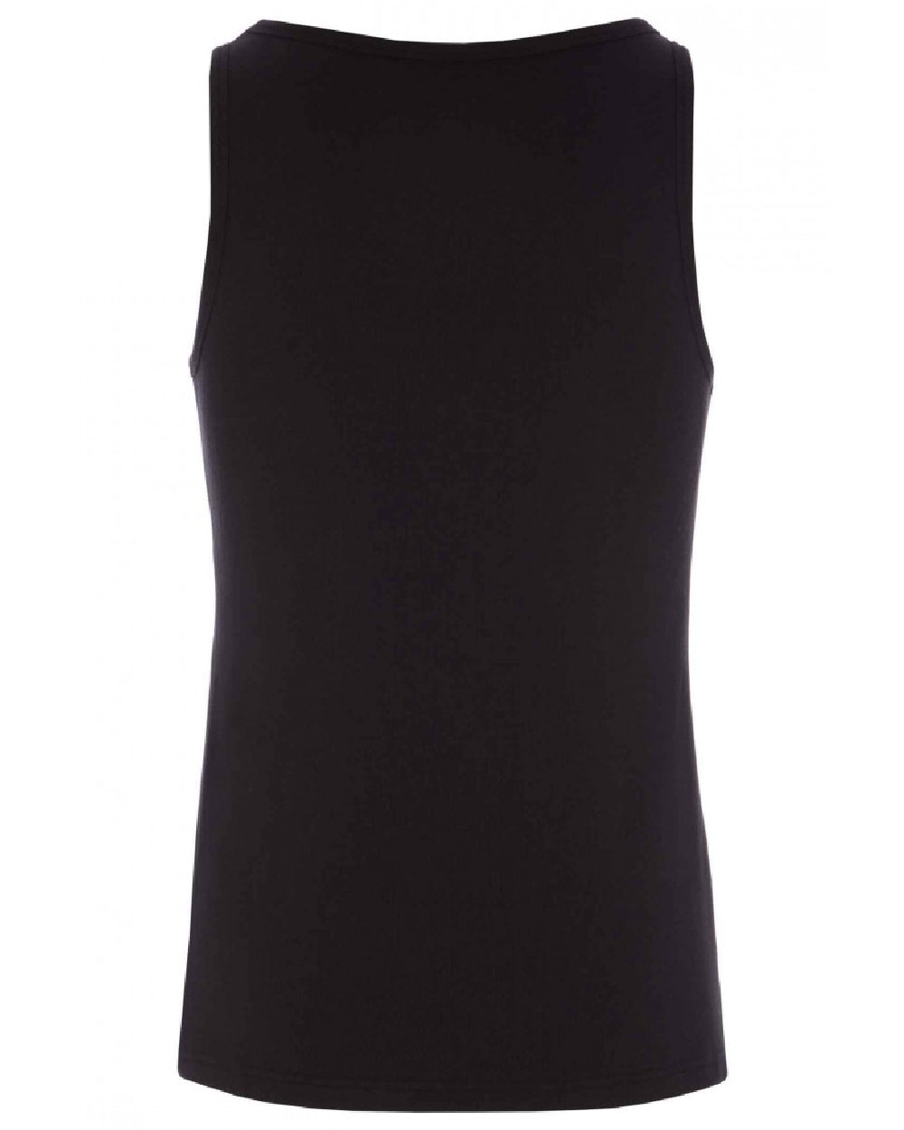 Black coloured HJ Hall Mens Cotton Rich Thermal Vest Twin Pack on white background 