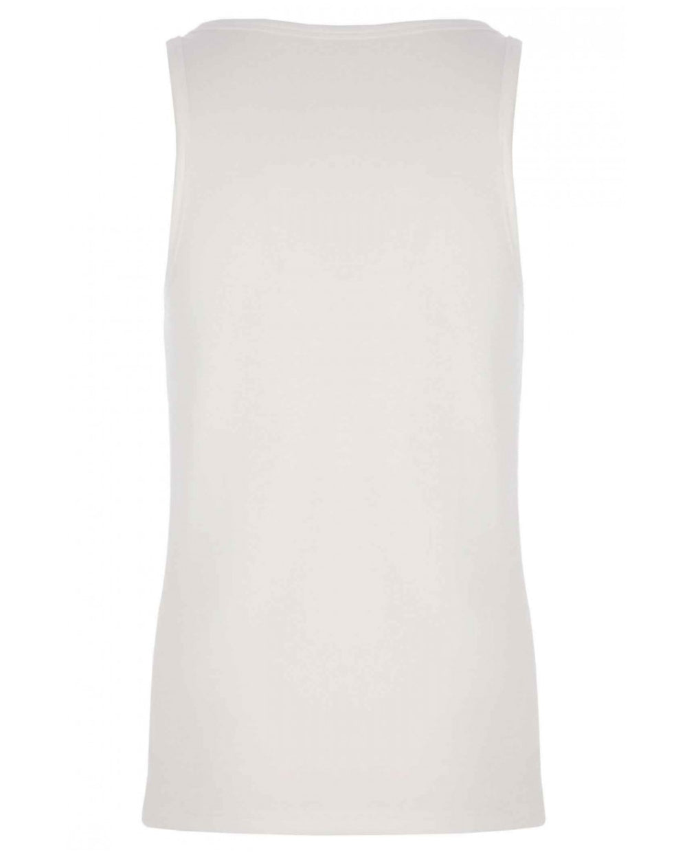 White coloured HJ Hall Mens Cotton Rich Thermal Vest Twin Pack on white background 
