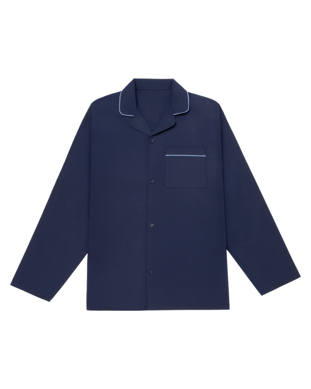 Dark Blue Coloured HJ Hall Mens Pure Cotton Pyjamas on white background 