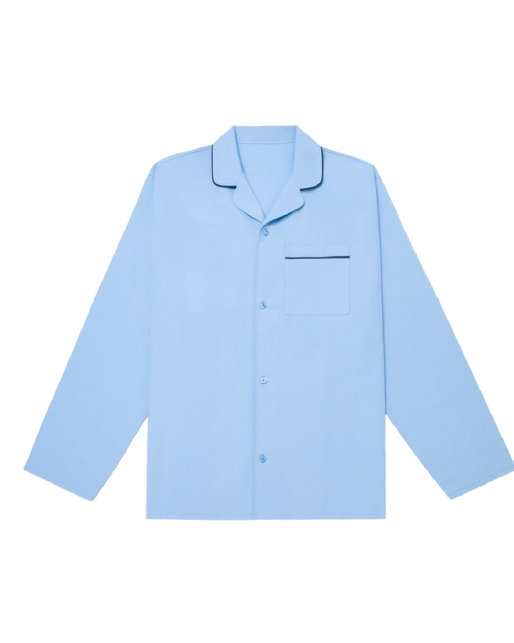 Light Blue Coloured HJ Hall Mens Pure Cotton Pyjamas on white background 