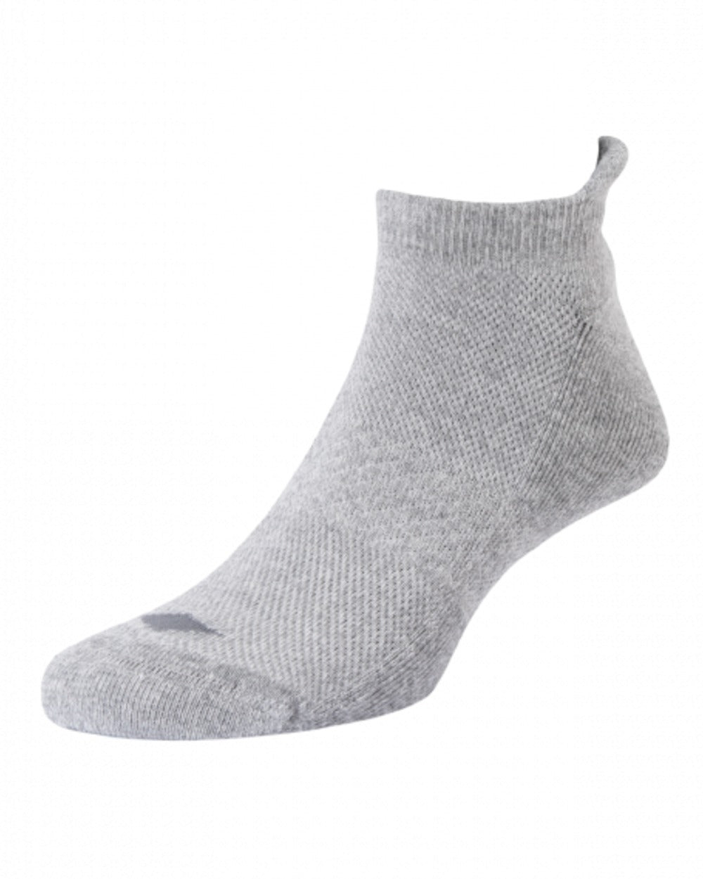 Light Grey coloured HJ Hall Technical Rambler Light Comfort Coolmax Fibre Cotton Trainer Socks on white background 