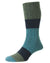 HJ Hall Acacia Chunky Cotton Socks in Navy #colour_navy