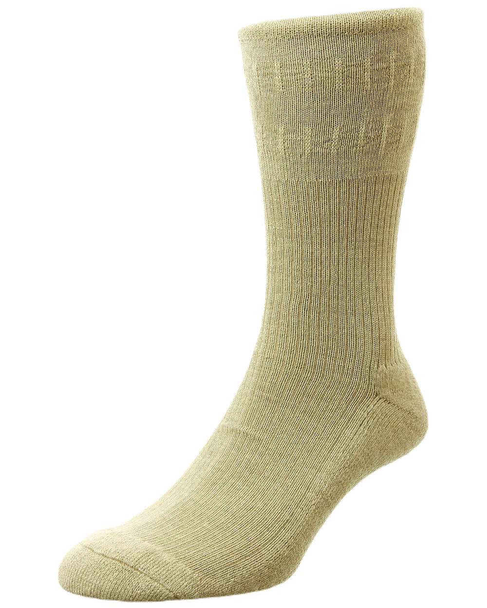 HJ Hall Cushion Sole Wool Softop Socks In Oatmeal 
