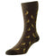 HJ Hall Fox Motif Mens Cotton Rich Socks in Brown #colour_brown