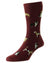 HJ Hall Mens Country Dogs Motif Cotton Rich Socks in Burgundy #colour_burgundy
