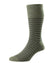HJ Hall Stripe Cotton Softop Socks In Olive Iron Gate #colour_olive-iron-gate