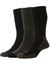 HJ Hall Long Cotton Comfort Top Work Sock | 3 Pack in Black Grey Navy #colour_black-grey-navy