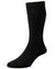 HJ Hall Original Cotton Soft Top Socks in Black #colour_black