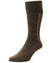 HJ Hall Fancy Panel Half Hose Socks in Brown #colour_brown