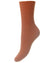HJ Hall Cashmere Blend Turn Over Top Socks in Ginger #colour_ginger
