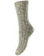HJ Hall Womens Chunky Knit Wool & Cotton Blend Socks in Grey Marl #colour_grey-marl