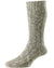 HJ Hall Mens Chunky Knit Wool & Cotton Blend Socks in Grey Marl #colour_grey-marl