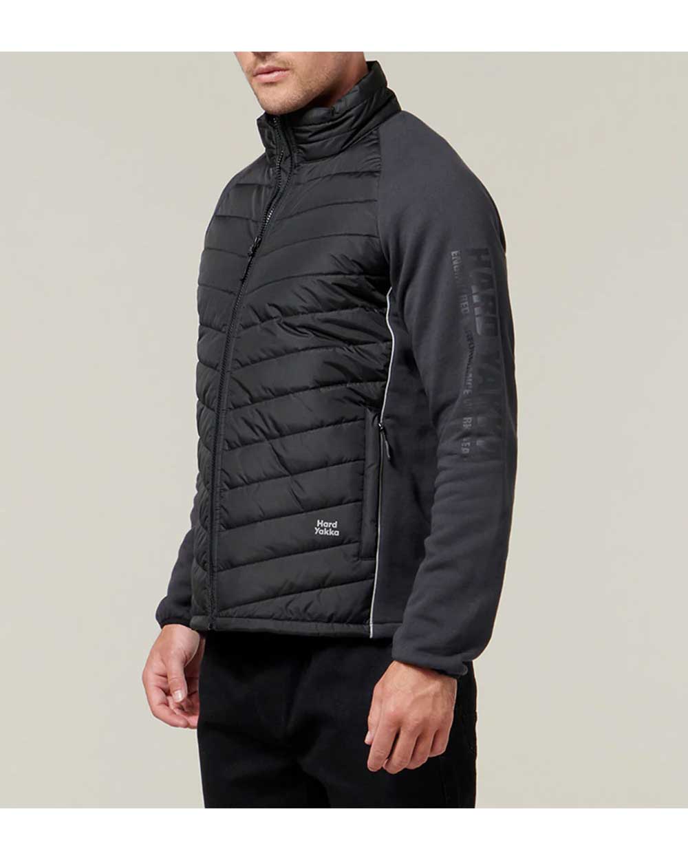 Hard Yakka Apex Hybrid Jacket in Black