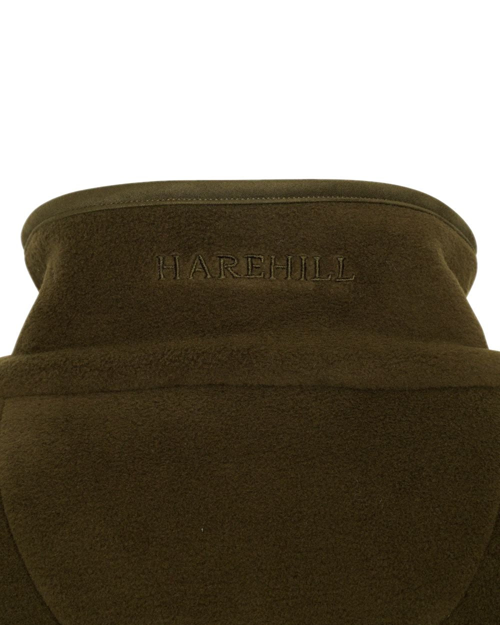 Fern Coloured Harehill Birtles Fleece Jacket on white background 