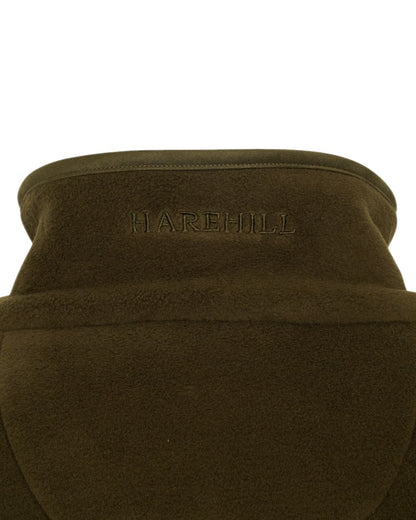 Fern Coloured Harehill Birtles Fleece Jacket on white background 