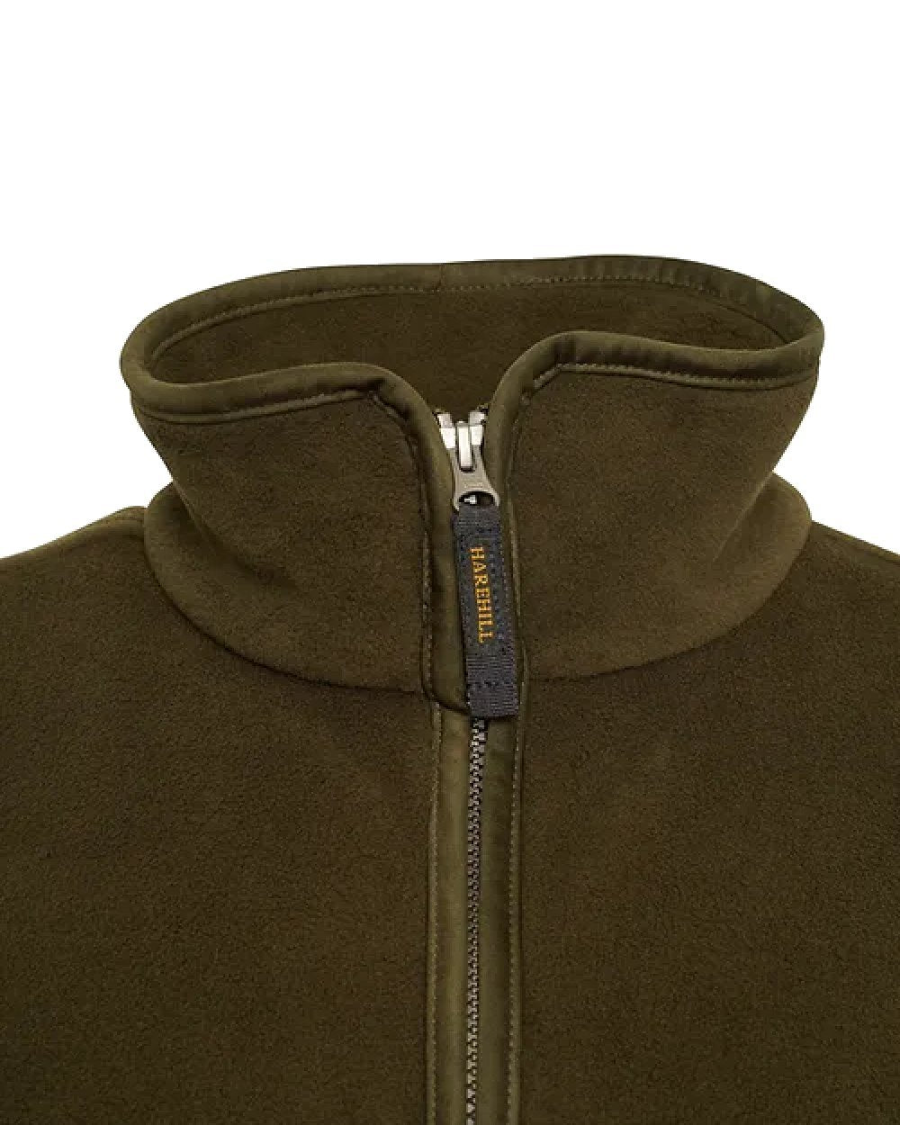 Fern Coloured Harehill Birtles Gilet on white background 