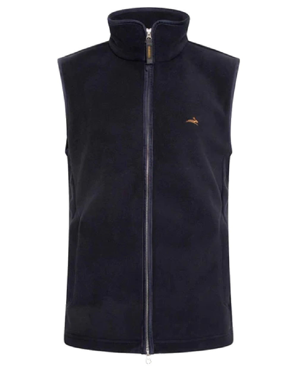 Midnight Coloured Harehill Birtles Gilet on white background 