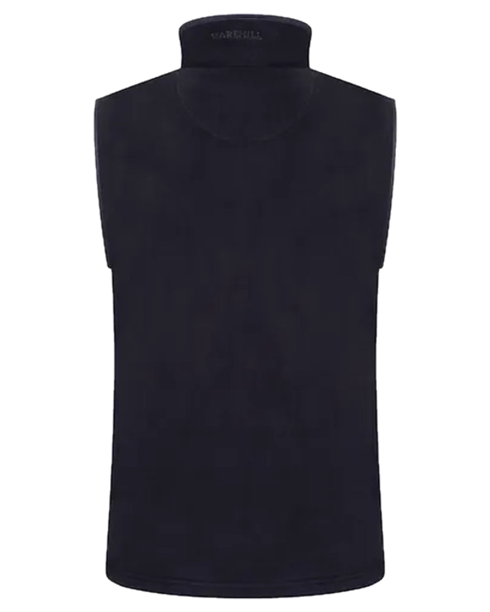 Midnight Coloured Harehill Birtles Gilet on white background 