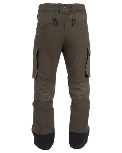 Forest Shade Coloured Harehill Ridgegate Shooting Trousers with Bellow Pockets on white background 