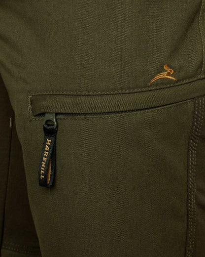 Forest coloured Harehill Ridgegate Trousers With DWR on white background 