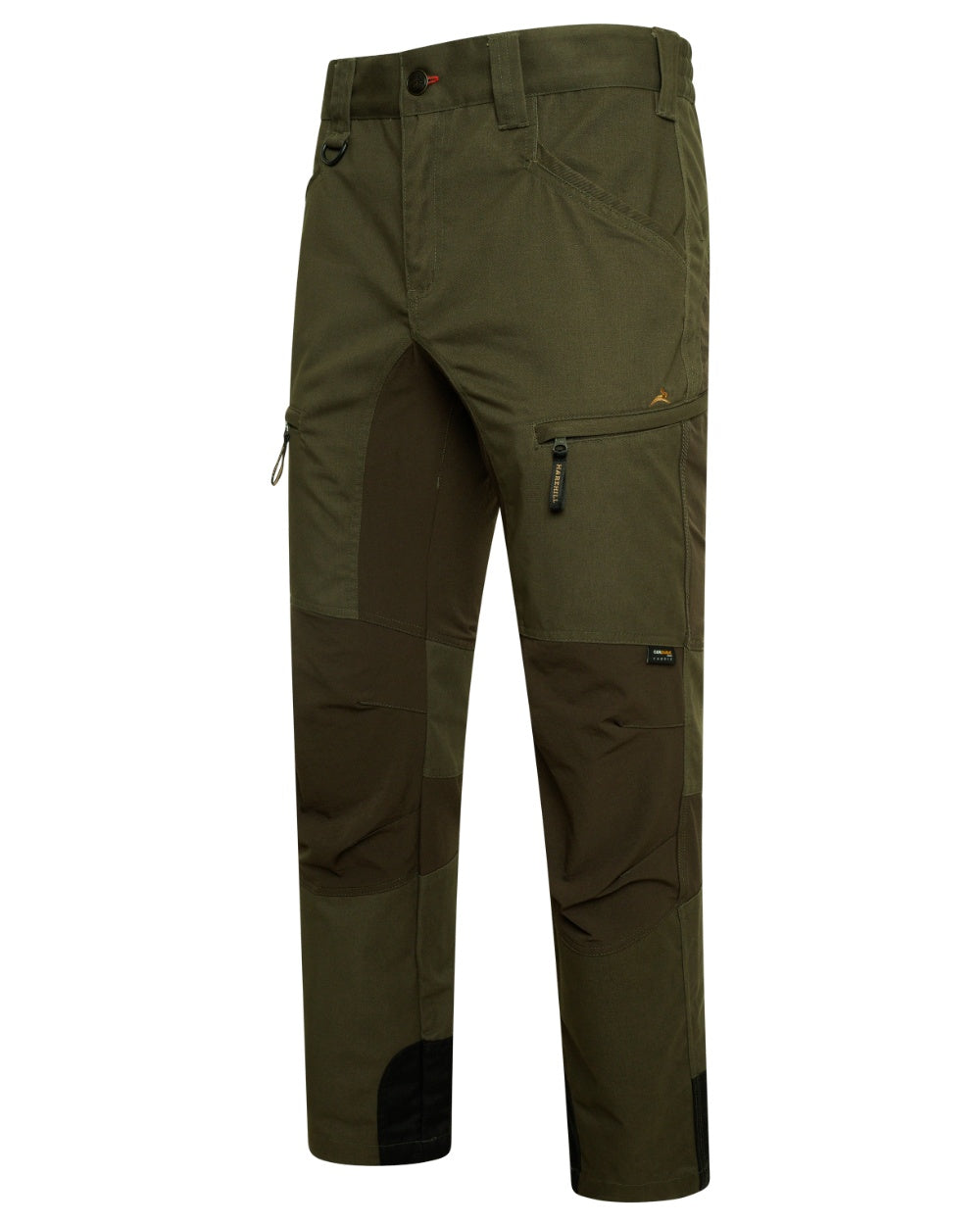 Forest coloured Harehill Ridgegate Trousers With DWR on white background 