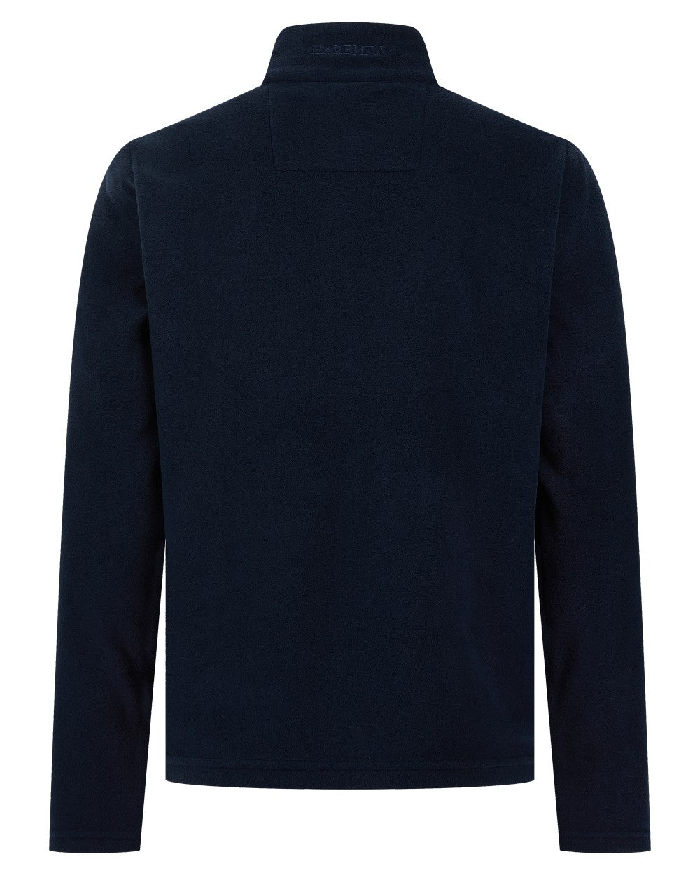 Navy coloured Harehill Varden Quarter Zip Fleece on a white background 