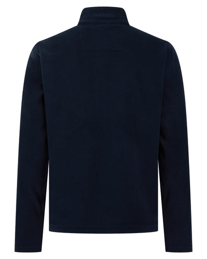 Navy coloured Harehill Varden Quarter Zip Fleece on a white background 