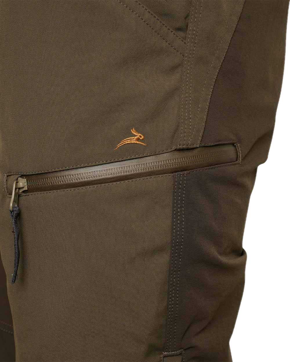 Forest Shade Coloured Harehill Waterproof Ridgegate Trousers on white background 