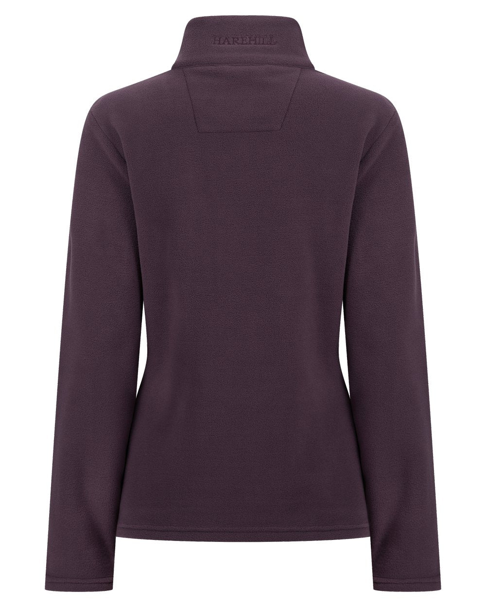 Purple coloured Harehill Womens Varden Fleece Quarter Zip Fleece on a white background 