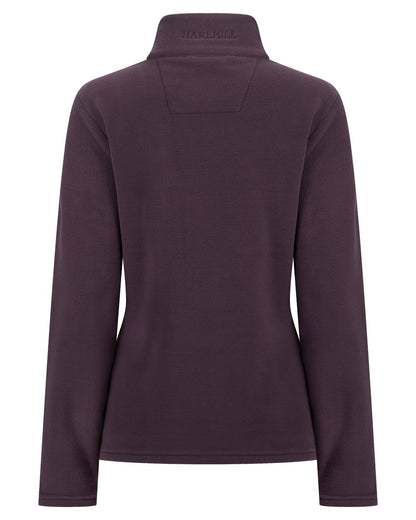 Purple coloured Harehill Womens Varden Fleece Quarter Zip Fleece on a white background 