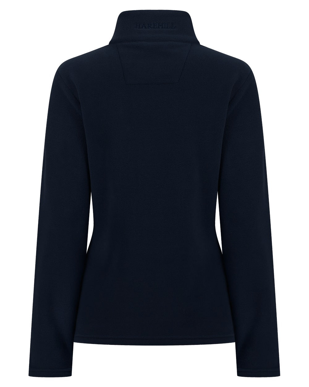 Navy coloured Harehill Womens Varden Fleece Quarter Zip Fleece on a white background 